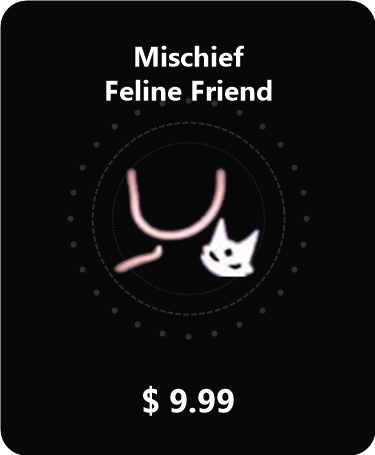 Mều đeo vai (Mischief Feline Friend)